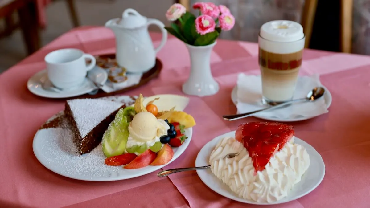 Leckere Kuchenstücke